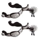 thumbnail image 4 of 2x Spur de caballos Western Cowboy Spur Anti Decoración de óxido Spur de botas de caballo tallado, diseño antiguo, para entrenamiento de competencia, 4 of 8