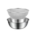 thumbnail image 2 of Juego de colador de alimentos de acero inoxidable, cuenco para lavar arroz, escurridor de agua para fregadero, 2 of 9