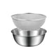 thumbnail image 2 of Juego de colador de alimentos de acero inoxidable, cuenco para lavar arroz, escurridor de agua para fregadero, 2 of 9
