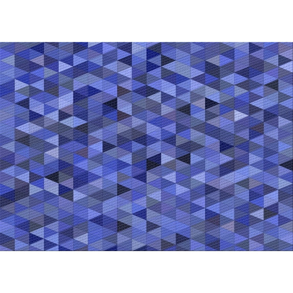 Ahgly Company Machine Washable Indoor Rectangle Transitional Light Slate Blue Area Rugs, 7' x 10'