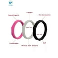 thumbnail image 4 of Deago Silicone Wedding Rings Thin and Stackble Rubber Bands For Sport Club Party (Size 7), 4 of 7