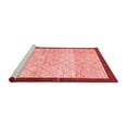 thumbnail image 2 of Ahgly Company Machine Washable Indoor Rectangle Abstract Red Modern Area Rugs, 3' x 5', 2 of 4