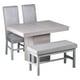 thumbnail image 1 of Comedor 2 sillas y 1 Banca con Mesa Rectangular Gris Camacho, 1 of 4