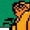 KELLY GREEN, variant on Garfield - Garf Pixel Square - Toddler & Youth Short Sleeve Graphic T-Shirt