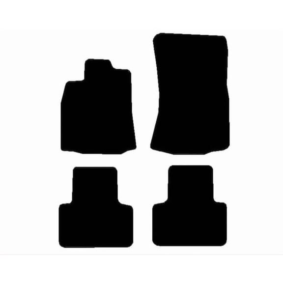Auto Mats and Accessories 4 Piece Set Custom Carpeted Floor Mats Compatible with 2011-2019 Jaguar XJ (Black) Made in the USA