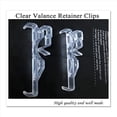 thumbnail image 3 of Valance Clips, Clear Plastic Valance Clips for Blinds, Hidden Window Blind Clips for Horizontal Blind Valance (24 PCS),24 x Valance Clips,Transparent, 3 of 8