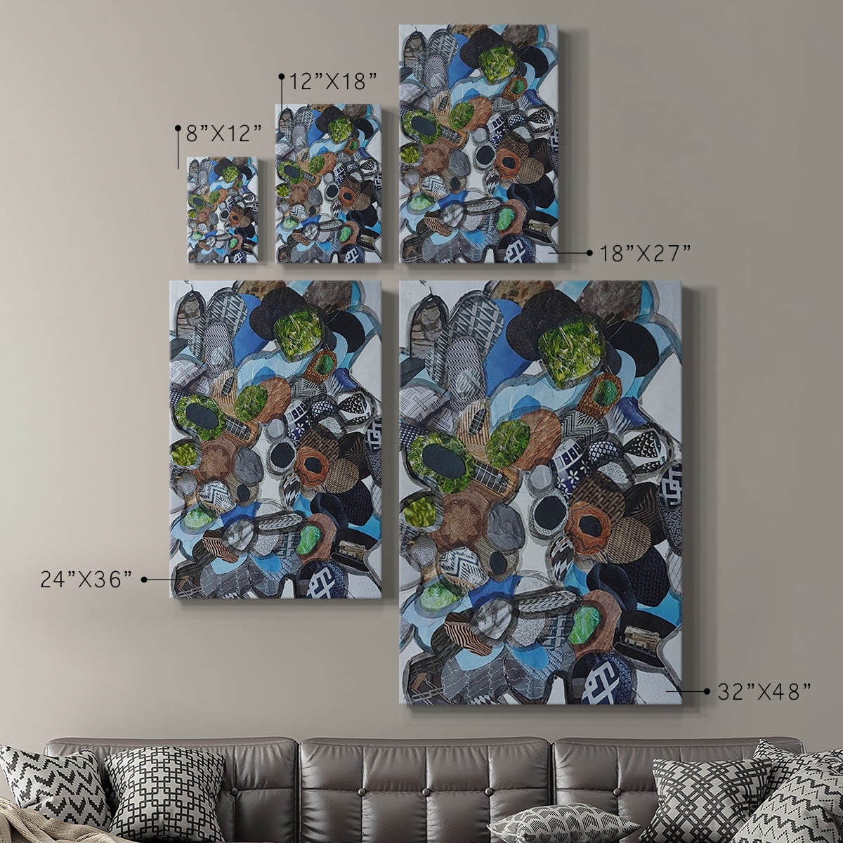 Catalina Island Blue Glass Premium Gallery Wrapped Canvas - Ready to Hang