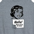 thumbnail image 3 of Instant Message - Vintage Please Leave Me Alone - Women's Racerback Tank Top, 3 of 6