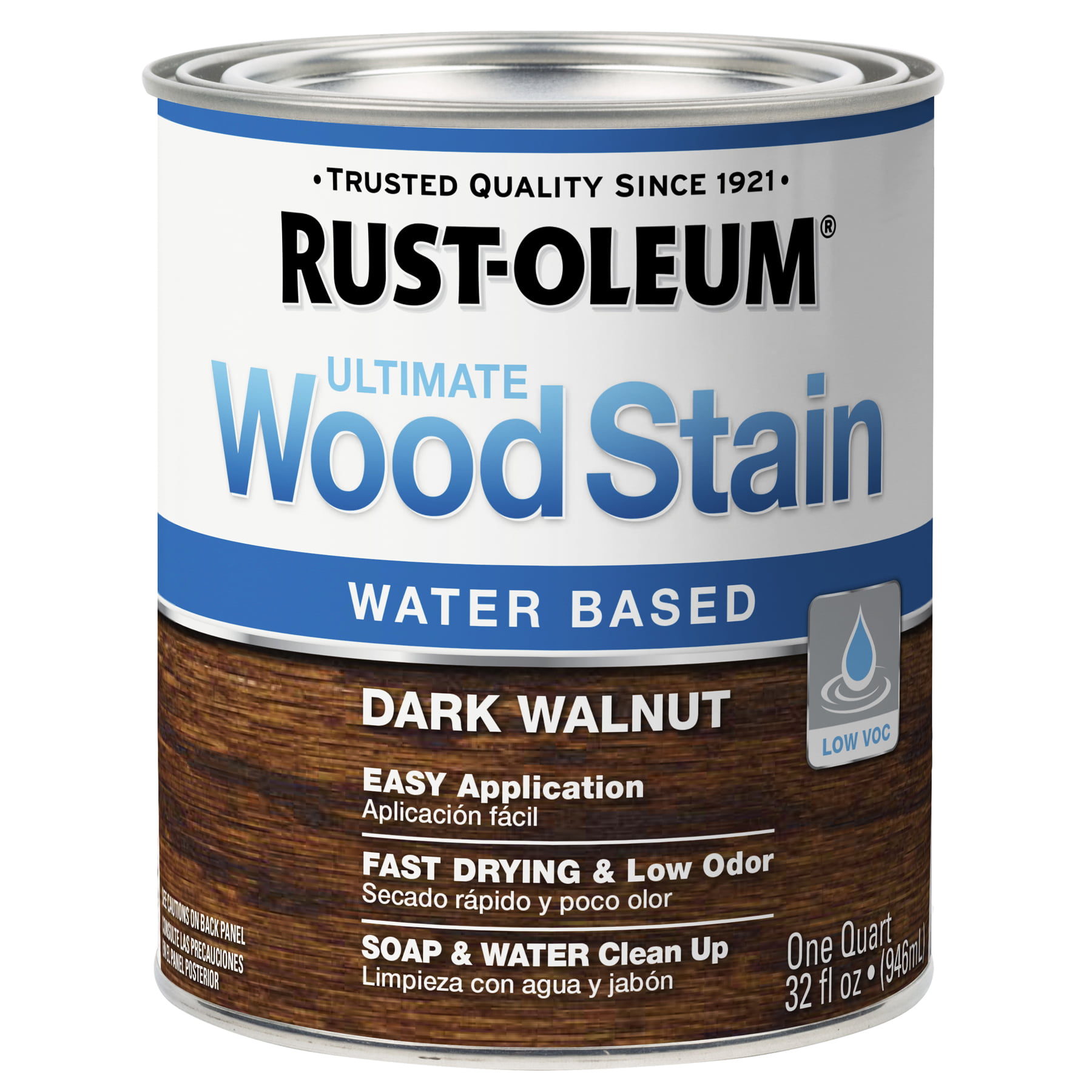 Dark Walnut, Rust-Oleum Ultimate Wood Stain-205168, Half Pint