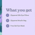 thumbnail image 2 of Asutra Silk Eye Pillow For Sleep, Purple | Filled W/lavender & Flax, 2 of 5
