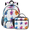 Multicolour 1, variant on Herdesigns Music Backpack with Lunch Box Musical Notes Lightweight Large Travel Work Laptop Backpacks Set Casual Daypacks