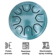 thumbnail image 4 of Instrumentos Percusión Handpan Drum 4 5 Pulgadas 8 Notas Con Mazo Tambor Libro Música, 4 of 9