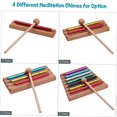 thumbnail image 4 of 2-Tone Tabletop Chimes Meditation Chime Colorful Wind Bell Educational Musical Percussion Instrument with Mallet, 4 of 4