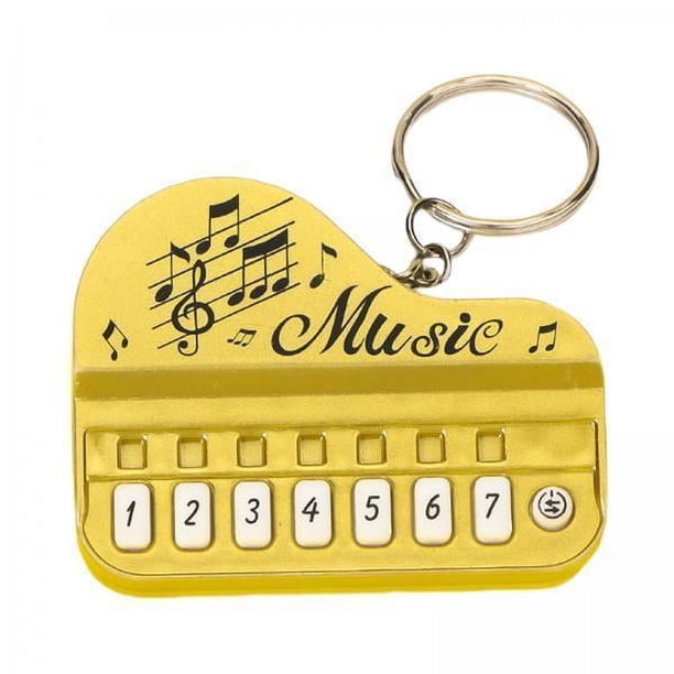 4x Llavero Teclado Electrónico Minúsculo Llavero Regalo de Trabajo Real Jugable Mini Llavero para Niños Pianista Chlidren Adultos 4 piezas
