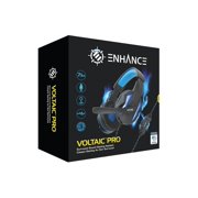 Enhance Voltaic Pro Gaming Headset - Stereo - USB - Wired - 32 Ohm - 20 Hz - 20 kHz - Over-the-ear - Binaural - Circumaural - 7 ft Cable - Omni-directional Microphone - Black, Blue