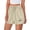 Beige, variant on cocolona Womens Summer Casual Loose Athletic Shorts Solid Color Elastic Waist Drawstring Gym Running Shorts with Pocket