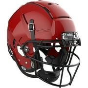 Schutt F7 VTD Adult Football Helmet with Carbon Steel Mask (Scarlet, L, Black ROPO-NB)