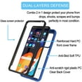 thumbnail image 6 of Galaxy S20 Case,Takfox Galaxy S20 Phone Case Shock Absorbing, Rugged Shockproof Crystal Clear Hard Case Full Body Protective Sturdy Cover TPU Shell Bumper Case for Samsung Galaxy S20, Blue, 6 of 7