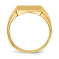 thumbnail image 2 of 14K Yellow Gold Ring Band Signet 15.0x14.0mm Closed Back Men's, Size 8, 2 of 5