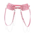 thumbnail image 1 of Arnés para el cuerpo de cuero PU, cinturón, accesorios agradables, ajustable, suave, los 3 colores Rosado Colcomx Cinturón de arnés para el cuerpo, 1 of 8