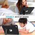 thumbnail image 4 of Dteck Shockproof Case For iPad Air 2, Heavy Duty Hybrid Kickstand Back Cover Black, 4 of 4