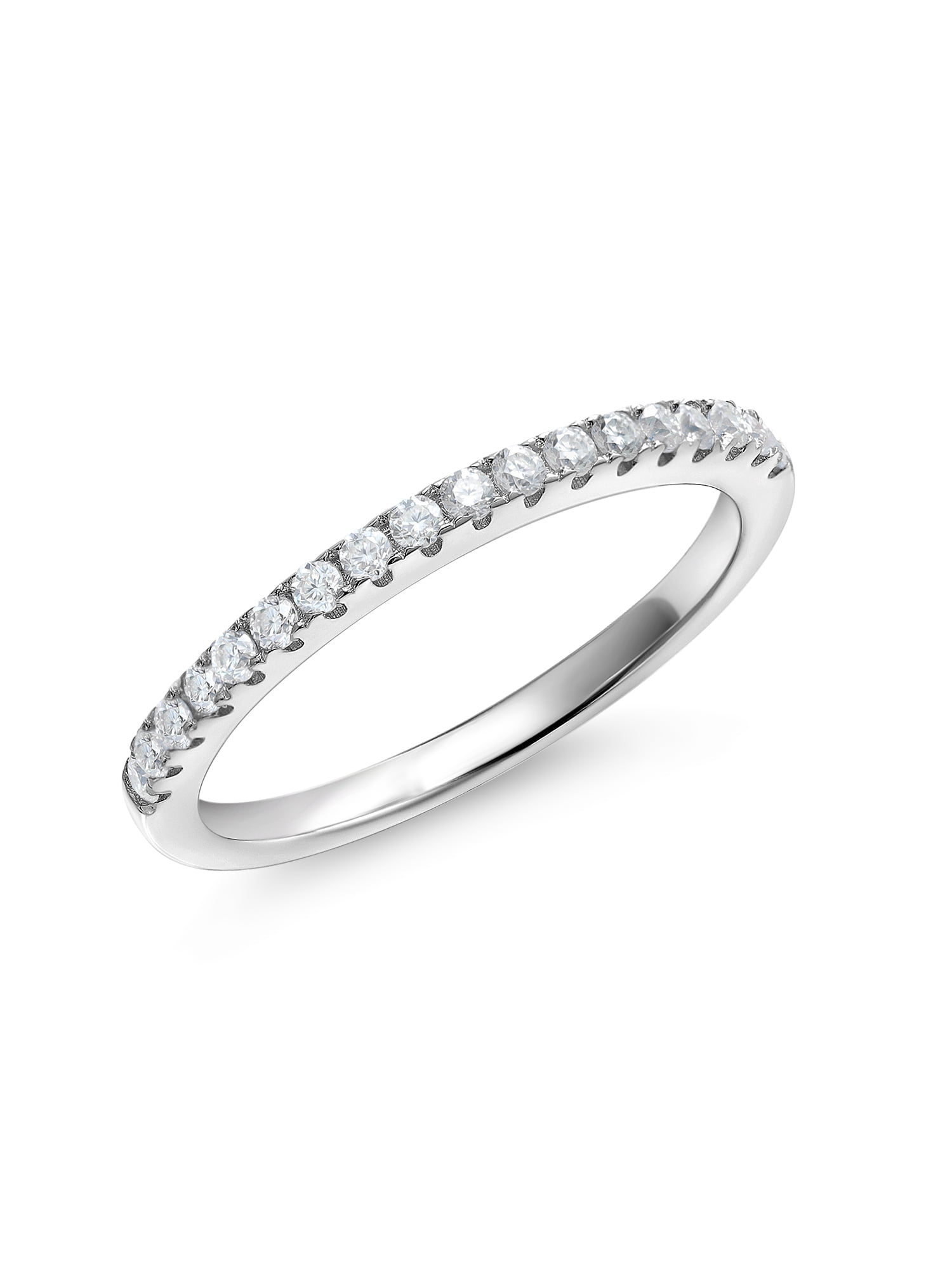 s7 14K Gold Sterling Silver Stack Eternity Band Rings