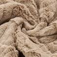 thumbnail image 4 of Home Soft Things Sculpted Stripe Faux Fur Pillow Covers, 1 piece, 20"x20", Light Taupe, 4 of 9