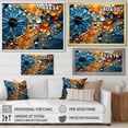 thumbnail image 4 of Designart "Mosaic of Bicycle Spokes I" Modern Floater Framed Canvas Wall Art, 4 of 7