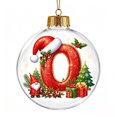 thumbnail image 4 of Christmas Letter Ball Ornament, 3.15in Light Up Acrylic Ball with Warm LED, O Initial Hanging Ornament for Christmas Tree Decor, 4 of 5