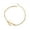 F, variant on Dainty Bracelets for Women Personalized Initial Bracelet Gold Plated Titanium Steel Letter Bracelet Dainty Titanium Steel Bracelet Delicate Disc Name Bracelet for Women Girls