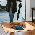 thumbnail image 4 of TIELUTT Front Door Mat with A Brick Patterned Bottom 3D Trap Carpet For the Living Room and Throw Blanket with Pom Poms Fuzzy Area Rug for Bedroom Rugs Living Room Well Dressed Home Blanket Large Bed, 4 of 7