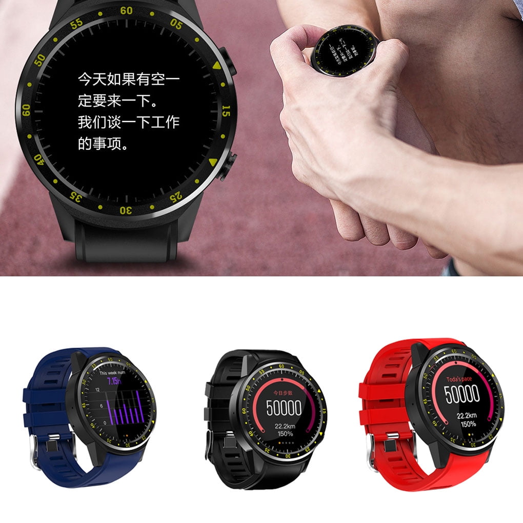 sport smart watch with dual camera bluetooth sim card compass smartwatch for ios & android