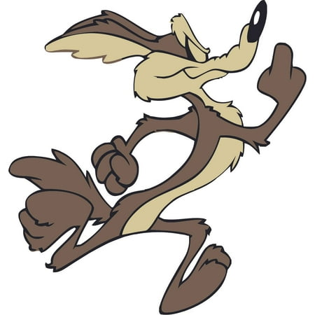 Wile E. Coyote Looney Tunes Cartoon Character TV Show Wall Sticker ...