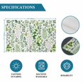 thumbnail image 6 of Green Leaves Placemats Set of 4, Elegant Pastoral Summer Botanical Leaf Placemats for Dining Table, Place Mats for Kitchen Tabletop, Waterproof Wipeable Dining Table Mats Set, 6 of 9
