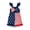 Blue, variant on Splozh 4th of July Outfit 6 12 18 24 Months 2T 3T Toddler Girl Stars Stripe Flag Romper Overall Shorts Little Girls 4th of July Clothing,Blue,2-3 Years