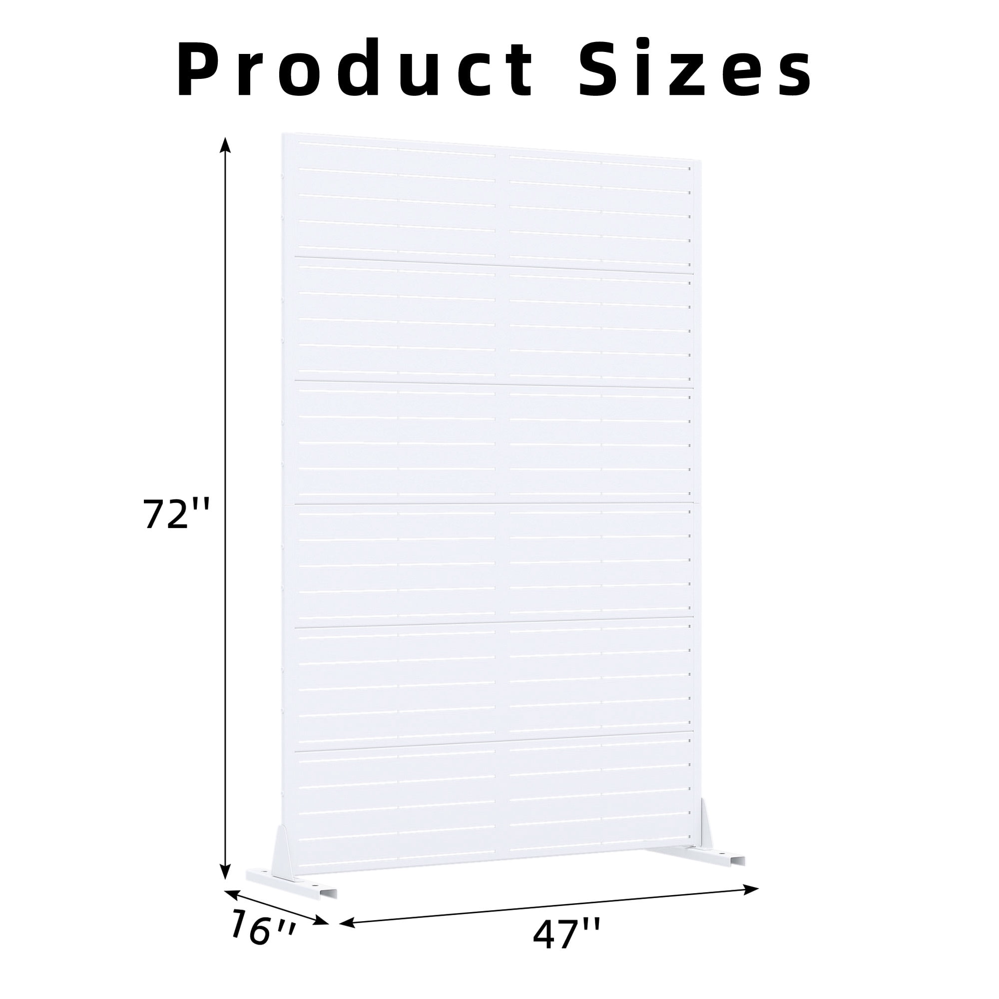 MAYEERTY 72" x 47" Privacy Screen Fence, Heavy Duty Fence Privacy Screen Outdoor