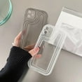 thumbnail image 3 of Simple Advanced Transparent Airbags Soft Phone Case Compatible with iPhone Case (Black,iPhone 12 Pro), 3 of 7