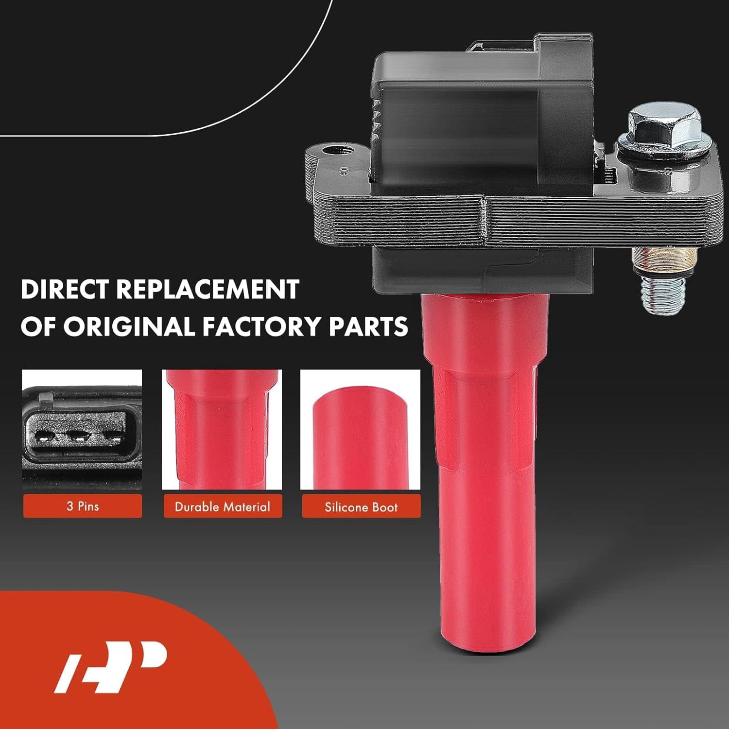 A-Premium Ignition Coils and Spark Plugs Kits Compatible with Subaru Outback 2001-2009, Legacy 2008-2009, Tribeca 2008-2009, B9 Tribeca 2006-2007, 3.0L 6-PC Set