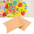 thumbnail image 5 of Nvzi 100 cajas de papel con forma de almohada para dulces, bonitas, para bodas, fiestas y cumpleaños, para regalos de fiesta, regalos de boda, cajas de regalo, color caqui, 5 of 5