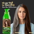 thumbnail image 4 of (2 pack) Herbishh Light Brown Hair Color Shampoo for Gray Hair, Permanent Color for Men & Women, 3-in-1 Color+Shampoo+Conditioner, 500ml – Buy 1 Get 1 Free, 4 of 8