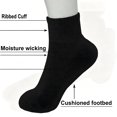 thumbnail image 4 of DOVACKA 6 pairs Women's Cushioned Ankle Socks, Breathable Cotton Solid Color for Athletic Running, 4 of 5