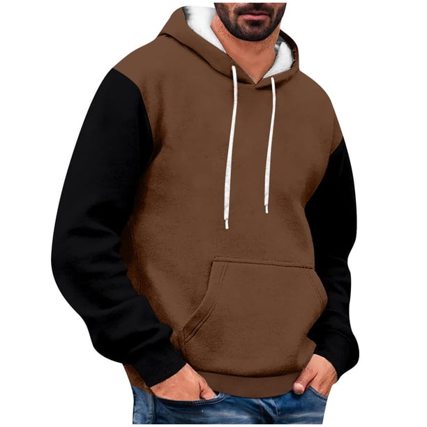 pstuiky hombres de manga larga, Sudadera con capucha y cordón ajustable para hombre, cómoda y a la moda. Tops de hombre m
