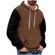 thumbnail image 1 of pstuiky hombres de manga larga, Sudadera con capucha y cordón ajustable para hombre, cómoda y a la moda. Tops de hombre m, 1 of 4