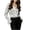 White, variant on Noric Women's V Neck Button Down Blouse Long Sleeve Flared Bell Sleeves Casual Business Office Workwear Tops