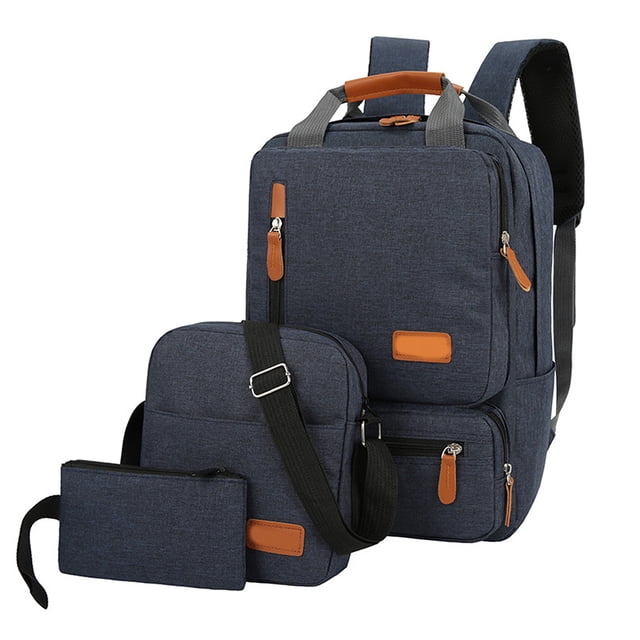 Pack para portátil Conjunto de mochila de 3 uds., mochila para ordenador portátil para hombre y muje Tomshoo Pack para portátil