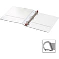 thumbnail image 2 of Cardinal Treated Binder ClearVue Locking Slant-D Ring Binder, 1" Cap, 11 x 8 1/2, White, 2 of 5