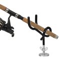thumbnail image 3 of LEEYNEER Fishing Pole Storage Rack Steel Black 2Pcs, 3 of 8