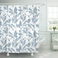 thumbnail image 1 of Cortina de Ducha ABPHQTO Mariposa Patrón Floral Azul 160x180 cm, 1 of 1