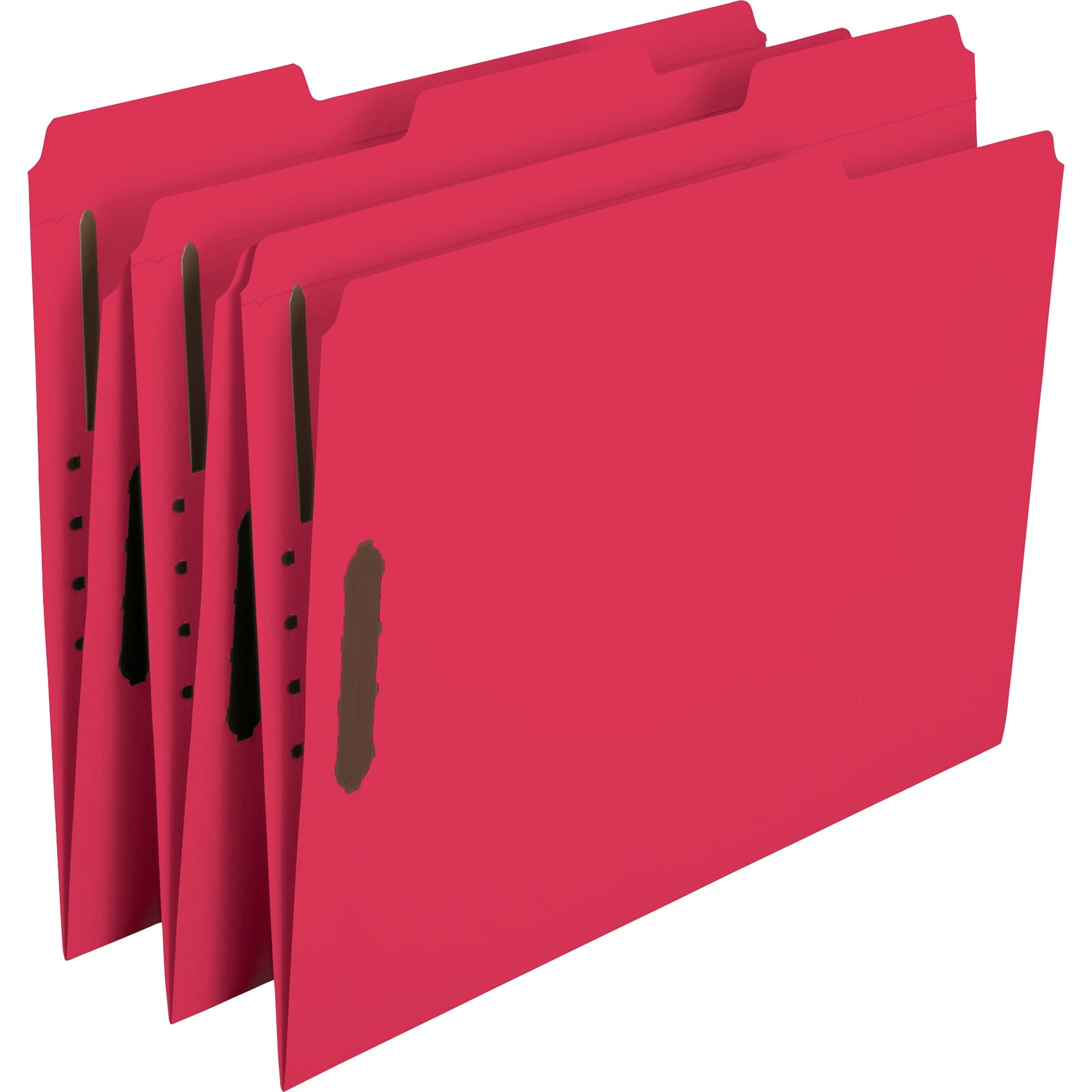 Smead Fastener Folders with 2-Ply Tabs Red 50 Per Box Letter (12740)