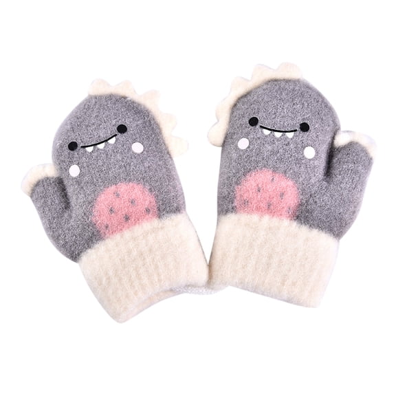 Yanyanz Gloves Mittens, Gloves for Girls Boys Mittens for Kids Winter Baby Gloves Winter Toddler Mittens Snow Toddler Gloves, Gloves Gray M